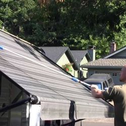 Vinyl and Metal Awning Cleaning